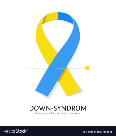 Free download 36 best quality awareness ribbon vector at getdrawings. Down syndrome awareness ribbon Royalty Free Vector Image