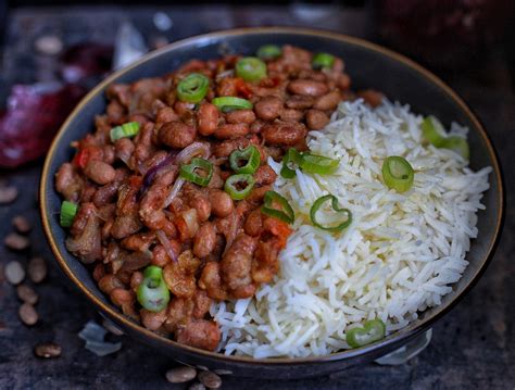 stewed pinto beans with rice afrovitalityeats