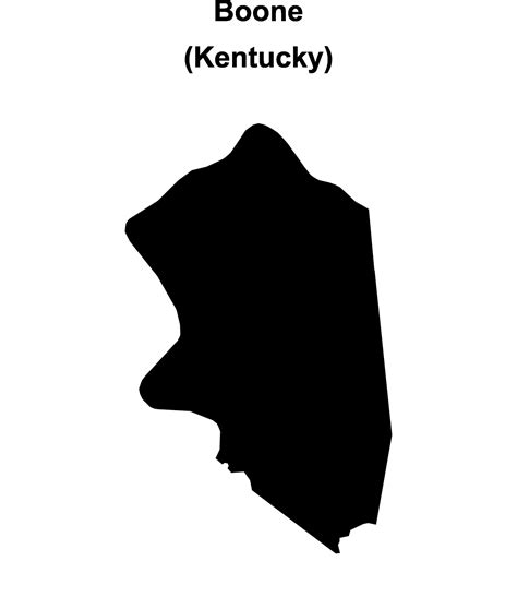 Boone County, Kentucky blank outline map 46721199 Vector Art at Vecteezy