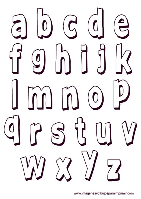 Los caracteres ascii son los primeros 128 símbolos de unicode, es decir; Moldes letras minusculas para imprimir recortar - Imagui