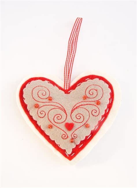 Heart Shaped Pin Cushion Stock Photo Image Of Work 12165426