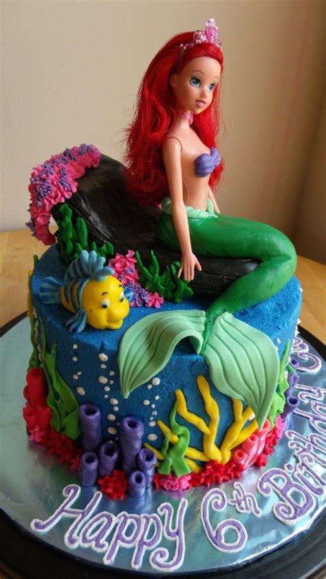 20 Inspiration Image Of Ariel Birthday Cake Decorations Ariel