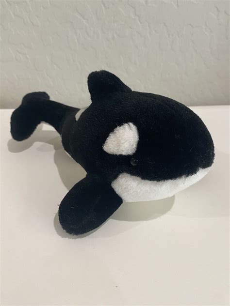 Seaworld Shamu Orca Killer Whale Plush 9” Bean Bag Stuffed Animal Ebay