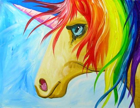 Painting With The Art Sherpa Easy How To Paint A Rainbow Unicorn Step
