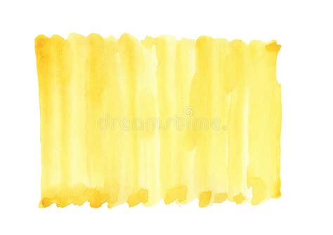 Yellow Watercolor Background With Paper Texture And A Liquid Splatter