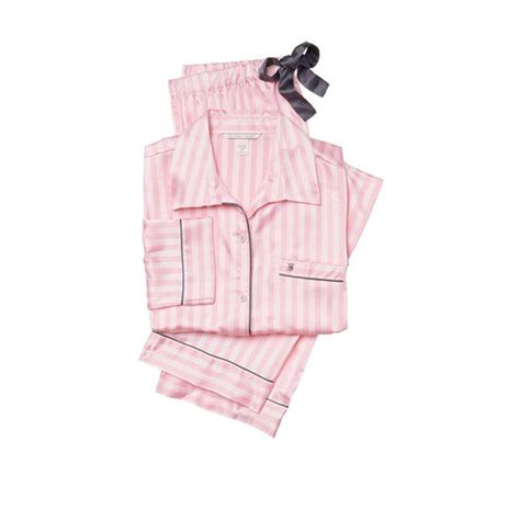 Cheap Victorias Secret Pink Stripe New The Afterhours Satin Pajama Online Satin Pyjama Set