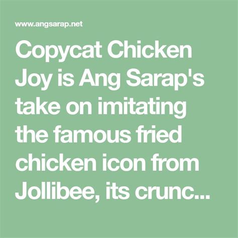 copycat chicken joy recipe fried chicken chicken filipino dishes