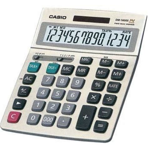 Casio Desktop Calculator 14 Digits Dm 1400s Available At Pricelesspk