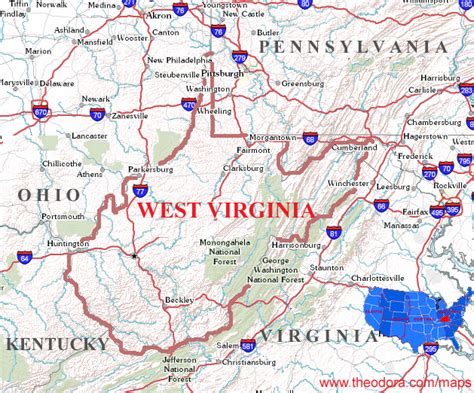 Maps Of West Virginia Collection Of Maps Of West Virginia State Usa