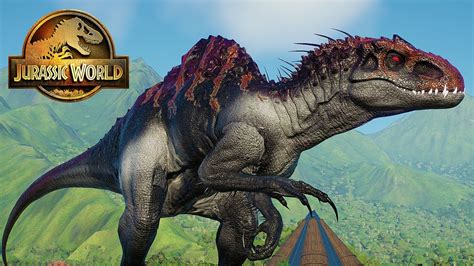 INDOMINUS REX AND SPINOSAURUS HYBRID DINOSAUR FIGHTS T REX AND SPINO