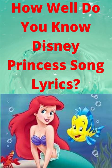 Disney Princess Song Lyrics