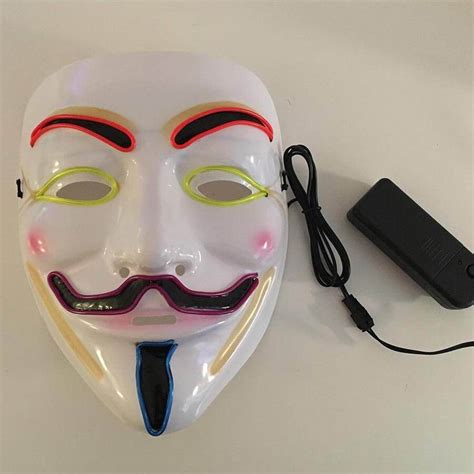 Led Anonymous Maske ⎮køb Halloween Maske Hos Ledidedk