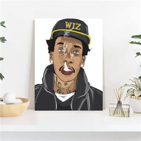 Placa Decorativa Wiz Khalifa Rapper Poster Elo7