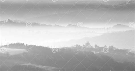 Hills In The Fog Stock Photo Image Of Forenoon Billow 6917944