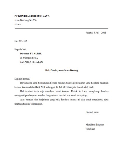Adapun surat niaga merupakan salah satu bentuk surat resmi. Contoh Surat Undangan Semi Block Style Bahasa Inggris ...