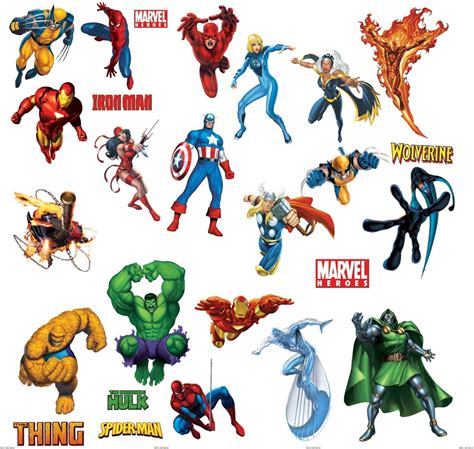 Walplus Marvel Heroes Wall Decal With Spider Man Captain India Ubuy