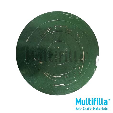 Mild Steel Dual Worktop Surfaces Turntable Green Multifilla