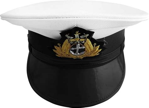 Rexin White Merchant Navy Peaked Cap At Rs 250piece In New Delhi Id