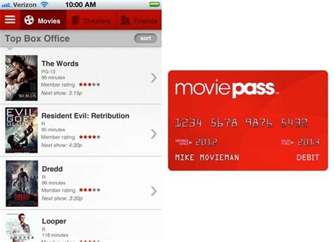 Moviepass Launches Iphone App And Re Loadable Debit Card Brings