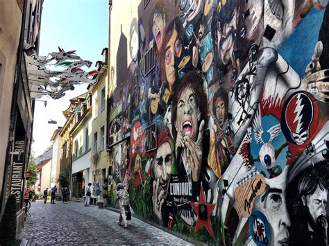 Colorful Street Art In Basel Switzerland