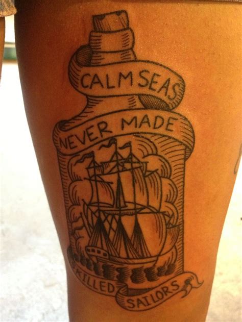 Calm Seas Never Made Skilled Sailors Tattoo Haight Ashbury Tattoos