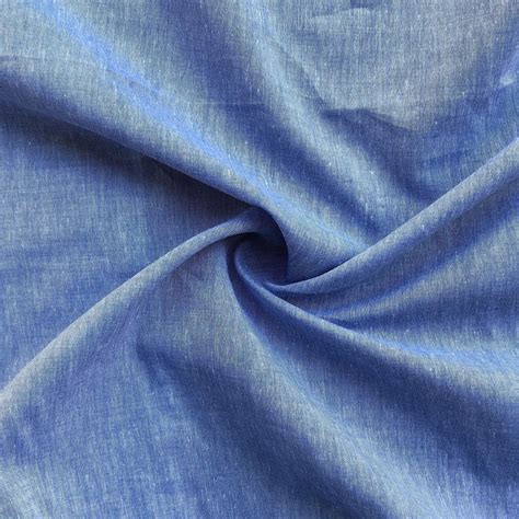 58 100 Pima Cotton Chambray Voile Baby Blue Light Woven Fabric By Th