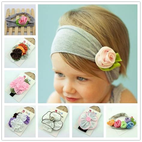 Headband Turban Headwrap Bebe Girl Cotton Flower Children Headband