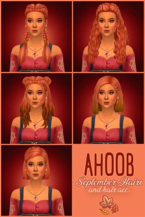 ♥ Ahoob September Hairs Accessories Recolor In Sorbets Remix ♥
