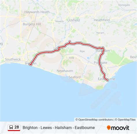 28 Route Schedules Stops And Maps Eastbourne Town Centre Updated