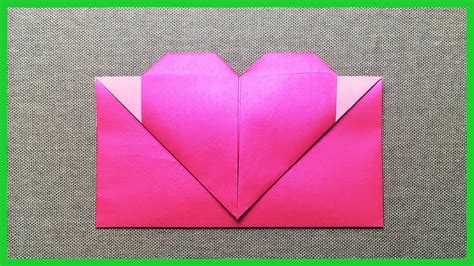 Origami Envelope Heart For Lovers Paper Crafts【valentines Day】 Youtube