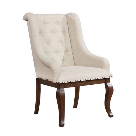 Scott Living Set Of 2 Traditional Cream Wingback Chairs At