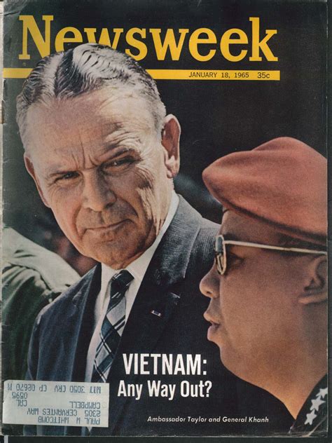 Newsweek Vietnam Ambassador Taylor General Khanh T S Eliot 118 1965