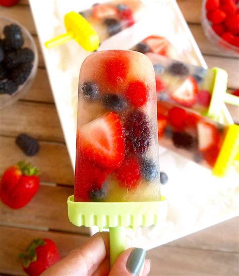 Apple Juice And Berry Popsicles Paleo Gf Berry Popsicles Healthy Popsicle Recipes