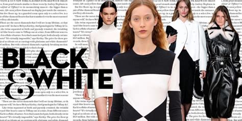 Black And White Trend Fashion Magazine