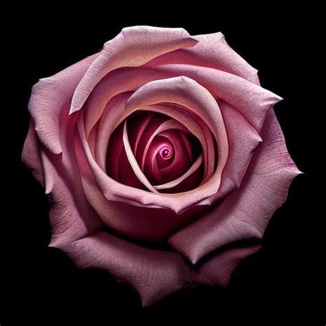 Premium Ai Image Luxury Pink Rose Generated Ai On Blackx9