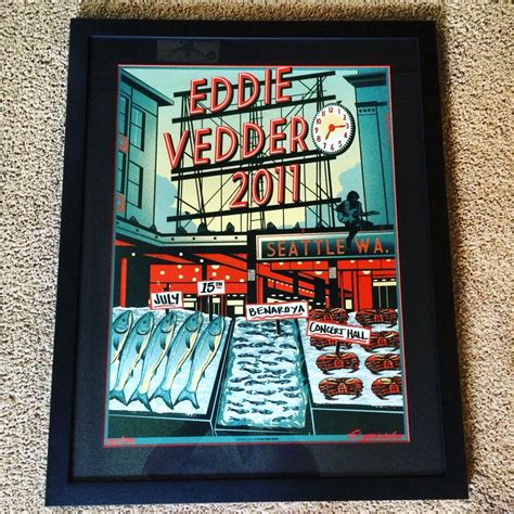 Eddie Vedder Seattle Benaroya Hall 7152011 Eddie Vedder Concert Posters Eddie