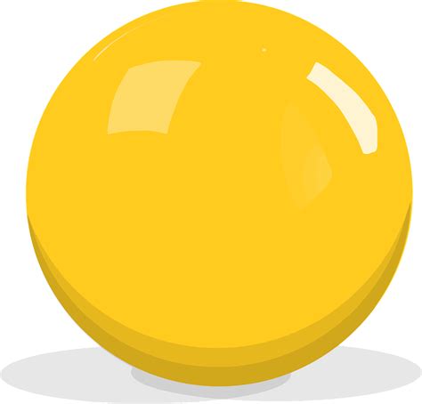 Download Yellow Shiny Ball Royalty Free Vector Graphic Pixabay