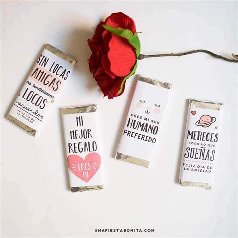 Envolturas Para Chocolates San Valentín Imprimibles Gratis Una