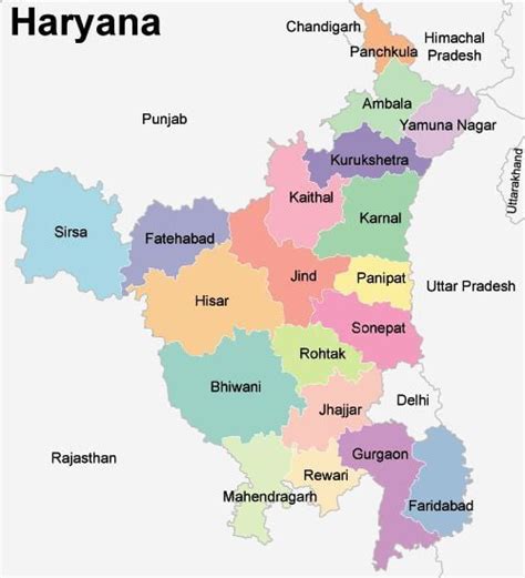 Haryana Hr Map 2023 Pdf Download Haryana Map District Wise 2023 Pdf