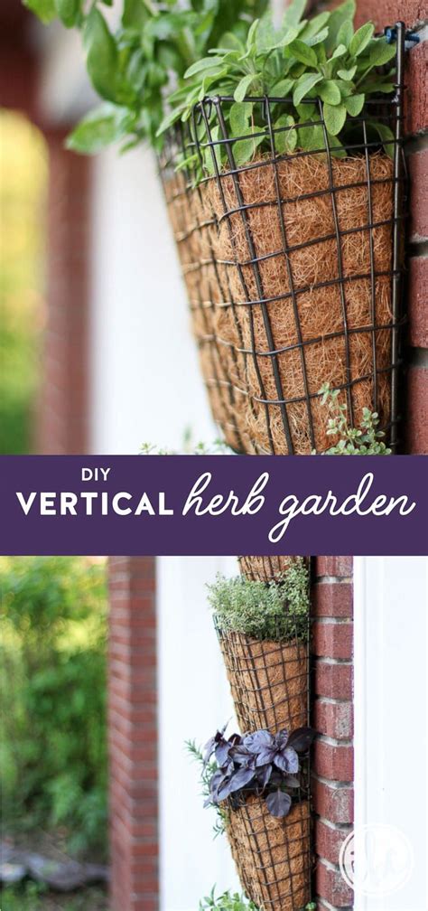 An Easy Tutorial For A Unique Diy Vertical Herb Garden Diy Herb