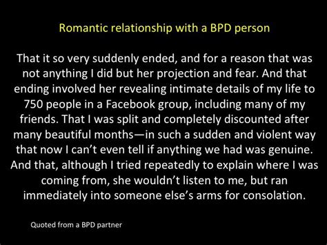 Romantic Relationship With A Bpd Person Borderline Personality
