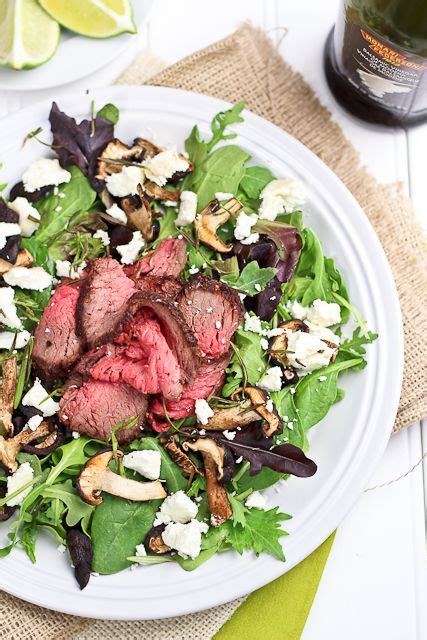 Leftover Roast Beef Salad With Shiitake Mushrooms And Soft Goat Cheese