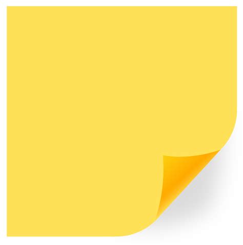 Yellow Post It Note Png