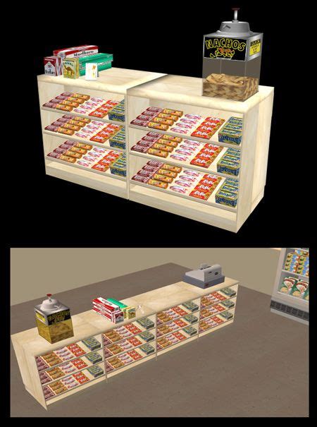Sims 2 Convenience Store Set By Sims Connection Sims 4 Mods Sims 1