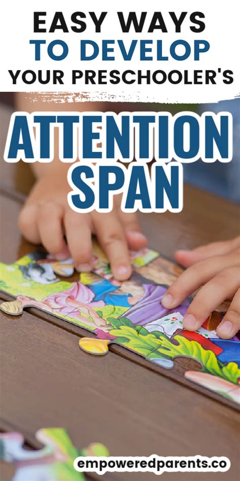 Simple Activities To Increase Preschoolers Attention Span Listening