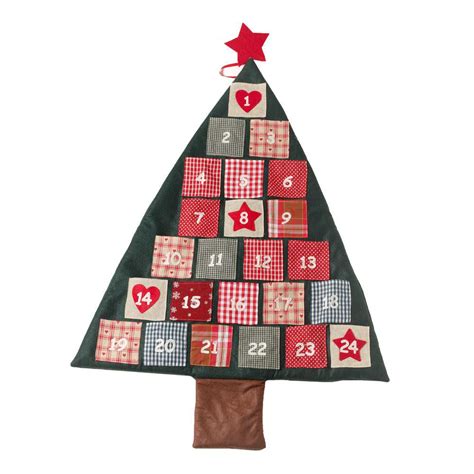 Fabric Hanging Christmas Tree Advent Calendar Roman At Home