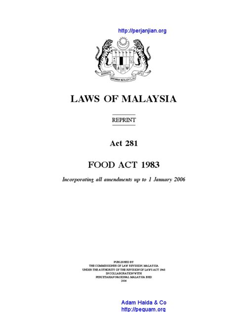 However, i'm at zero knowledge on it. ACT-281-FOOD-ACT-1983 | Criminal Procedure In South Africa ...