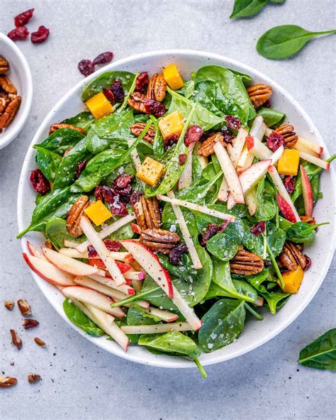Spinach Apple Pecan Salad Healthy Fitness Meals