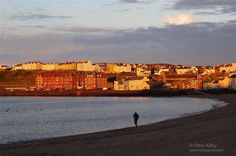 Peel Sunset City Manx Scenes Photography