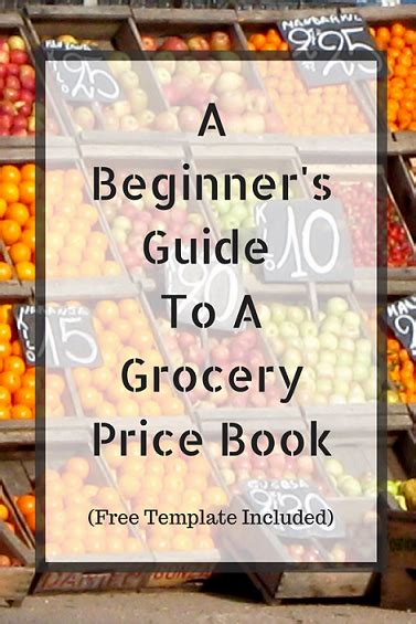 A Beginners Guide To A Grocery Price Book Free Template Included